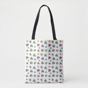 Bolsa Tote Pequenos Tratores Saco, Branco