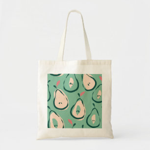 Bolsa Tote Peras de Verão: padrão de fruta fresco.