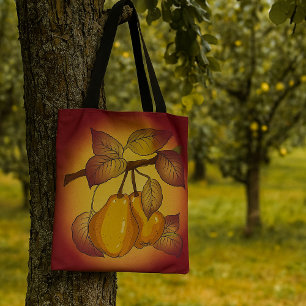 Bolsa Tote Pêras Em Uma Árvore