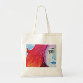 Bolsa Tote Perdendo Garota Colorido Chorando Arte Surreal do 