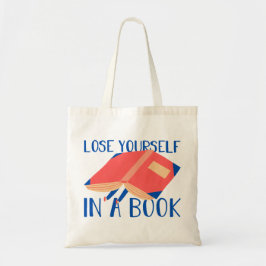 Bolsa Tote Perder-te a ti mesmo num livro Tipografia