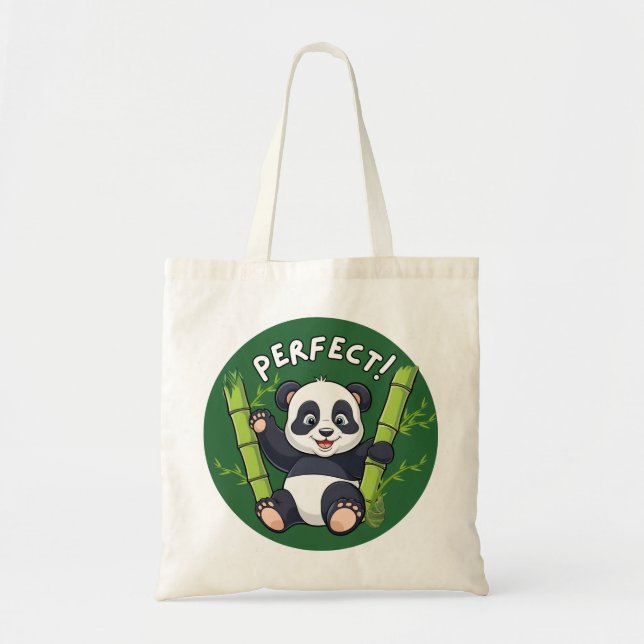 Bolsa Tote Perfeito! , Panda (Frente)