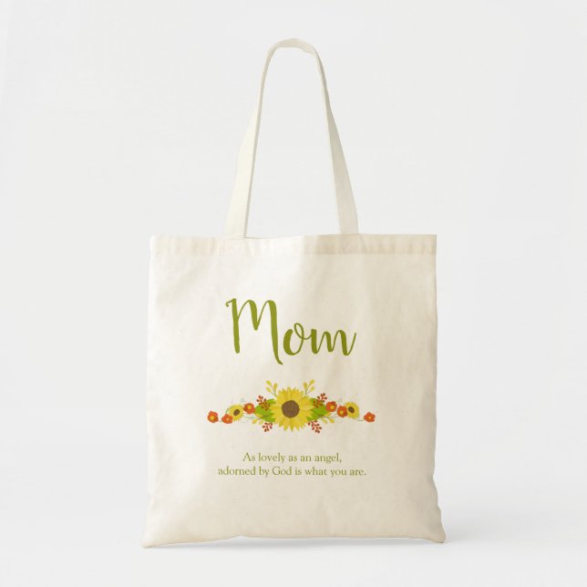 Bolsa Tote Perfeito para mamãe Sunflower (Frente)
