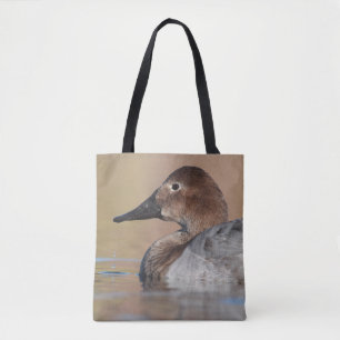 Bolsa Tote Perfil do pato de Canvasback feminino