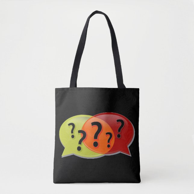Bolsa Tote Perguntar Tudo (Frente)