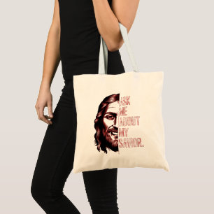 Bolsa Tote Pergunte-Me Agora Sobre A Minha Testemunha Cristã