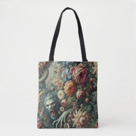 Bolsa Tote Periférico Barroco - Monstro Floral Gótico