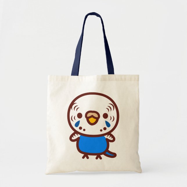 Bolsa Tote Periquito australiano / Fêmea cobalto normal (Frente)