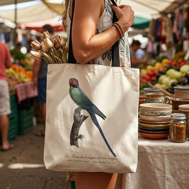 Bolsa Tote Periquito-de-cauda-longa, Psittacula Longicauda (Long-Tailed Parakeet, Psittacula Longicauda. Tote Bag)