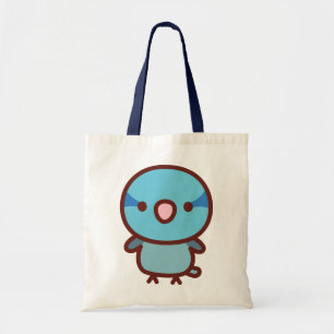 Bolsa Tote Periquito-do-pacífico-macho-azul