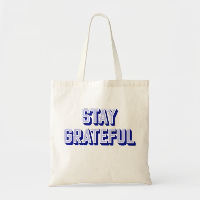 BOLSA TOTE PERMANEÇA GRATO (Frente)