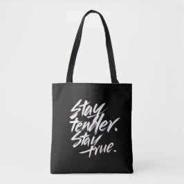 Bolsa Tote Permaneça Terno, Permaneça Verdadeiro