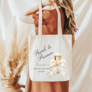 Bolsa Tote Pérolas Elegantes e Presente de Chá de Noiva Prose