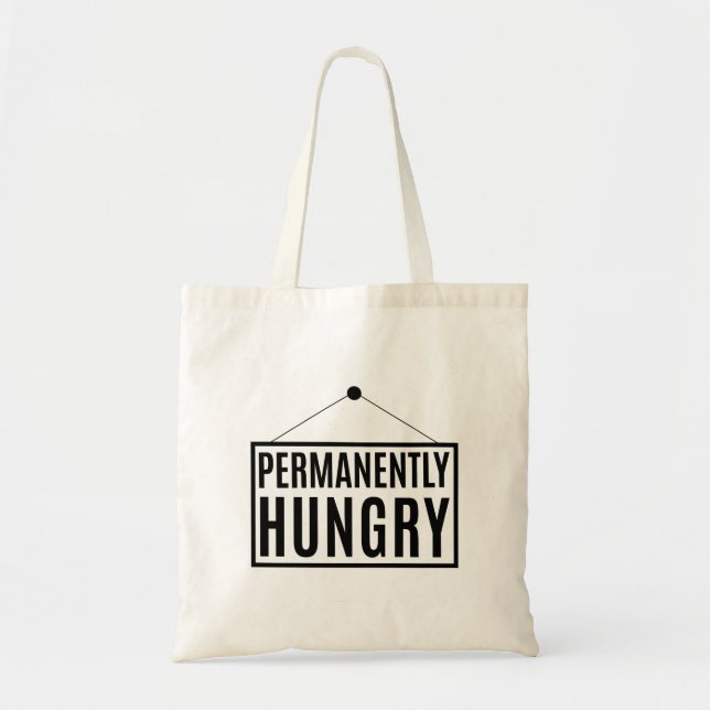 Bolsa Tote Perpetuamente Faminto (Frente)