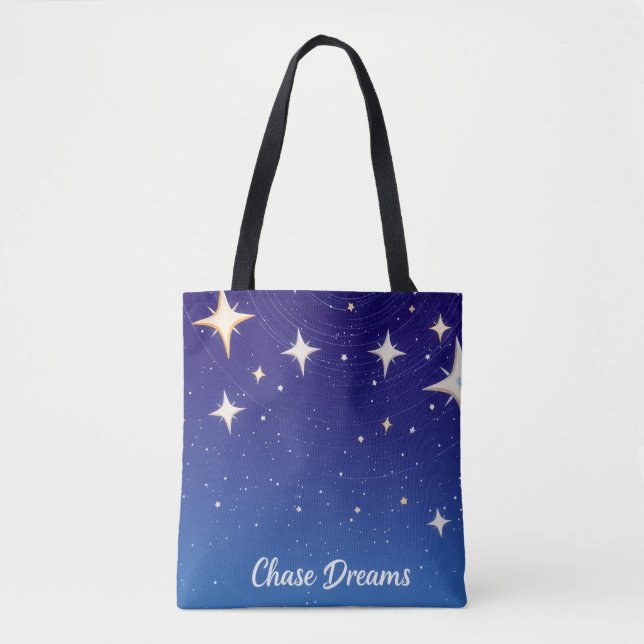 Bolsa Tote Perseguir Sonhos Estrela (Frente)