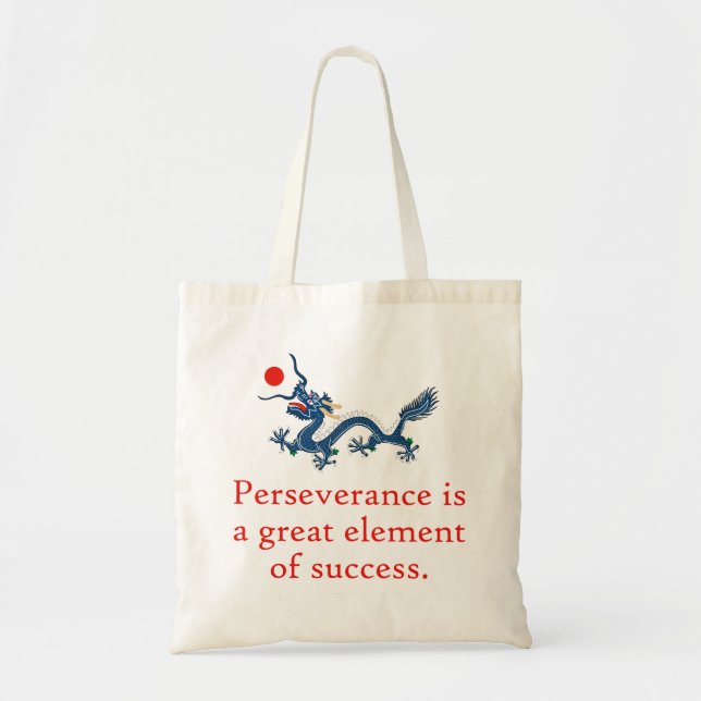 Bolsa Tote Perseverança É Um Elemento Excelente De Sucesso -  (Frente)