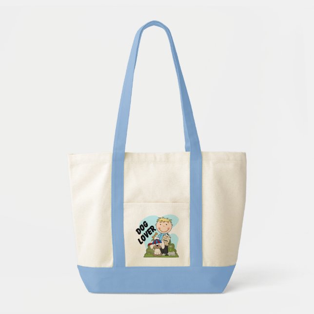 Bolsa Tote Persiga camisas e presentes louros do menino T do (Frente)