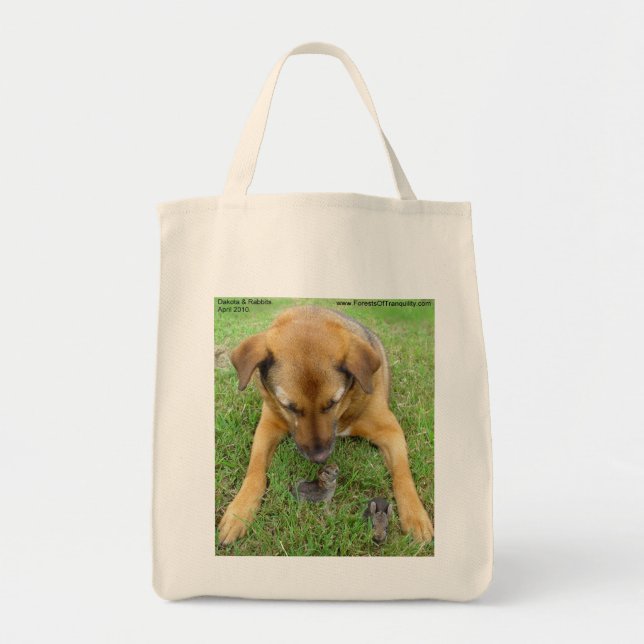 Bolsa Tote Persiga com sacolas dos coelhos (Frente)