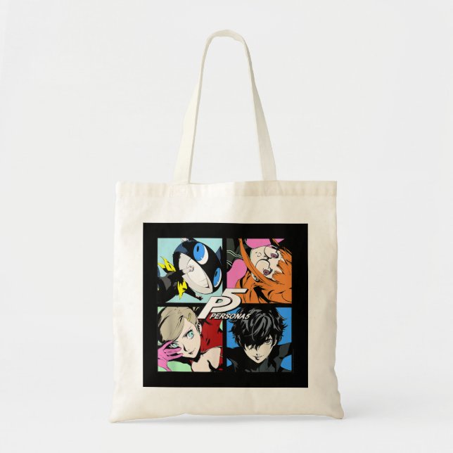 Bolsa Tote Persona 5 Character Pop Art (Frente)