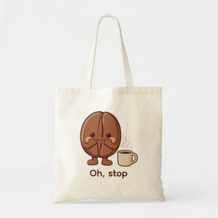 Bolsa Tote Personagem de Café Tímido Oh Pare