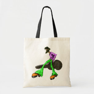 Bolsa Tote Personagem de desenho animado de violão do Hipster