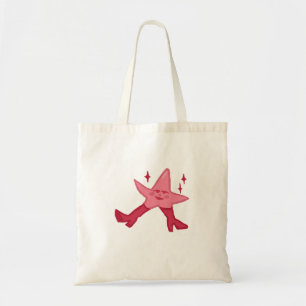 Bolsa Tote Personagem de Estrela-do-Mar Rosa em Saltos Altos