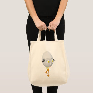 Bolsa Tote Personagem de Ovo Excêntrico RG & RA Design Fofo