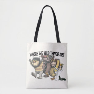 Bolsa Tote Personagens e Logotipo de Onde Vivem as Feras Selv