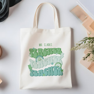 Bolsa Tote Personalização da Apreciação do Professor Retro Ve