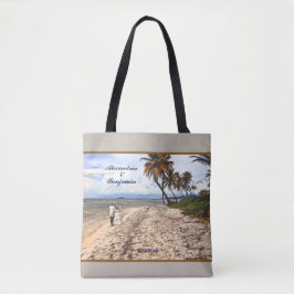 Bolsa Tote Personalização de Destino Tropical de Palm de Prai