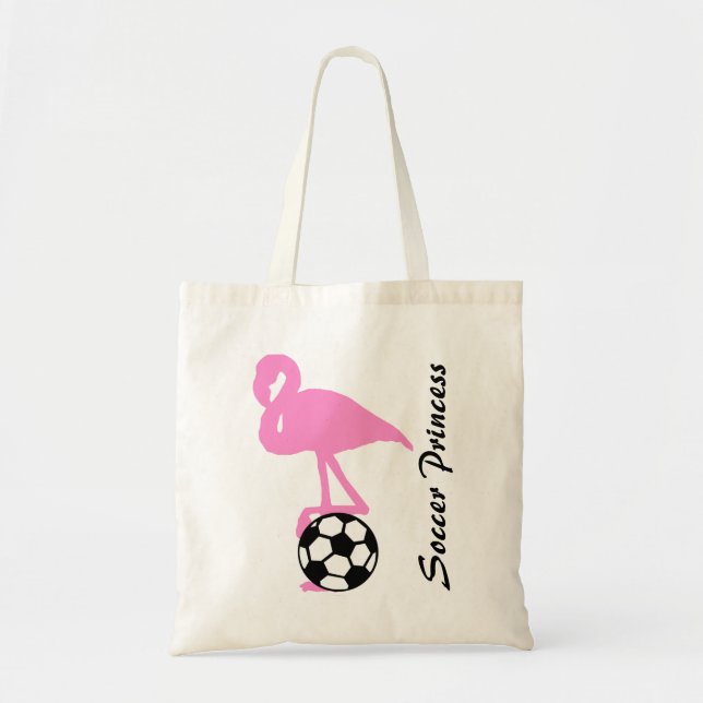 Bolsa Tote Personalização de Princesa Rosa Flamingo Girls (Frente)