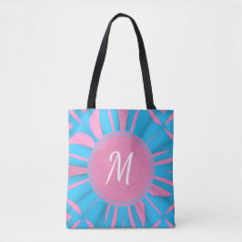 Bolsa Tote Personalização do Monograma de Padrão de Aquarela