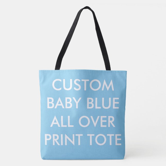 Bolsa TOTE personalizada AZUL COM IMPRESSÃO EM TOD (Frente)