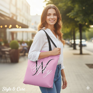 Bolsa Tote Personalizada Chic Wifey Monograma