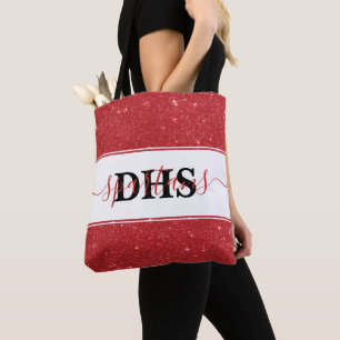 Bolsa tote personalizada com cores e lantejoulas d