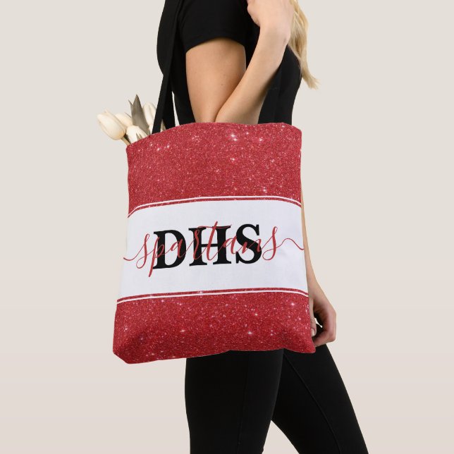 Bolsa tote personalizada com cores e lantejoulas d (Close Up)