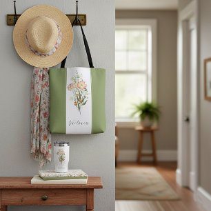 Bolsa Tote personalizada com Flores Silvestres