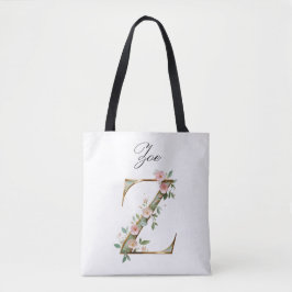 Bolsa Tote Personalizada com Letra Z Floral em Dou