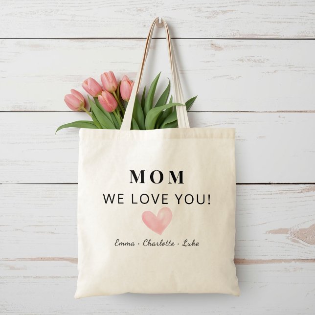 Bolsa Tote Personalizada da Moda "Mãe Nós Te Amamo (Criador carregado)