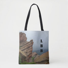 Bolsa Tote Personalizada da Paisagem das Rochas Ve