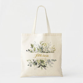 Bolsa Tote Personalizada Dama de Honra Botânica