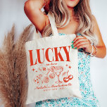 Bolsa Tote Personalizada Festa de solteira Las Vegas<br><div class="desc">Celebre sua festa de solteira de Las Vegas em estilo com nossa Festa de solteira personalizada de Tote Bag "Lucky in Love" de Las Vegas. Esta bolsa de tote chic e versátil foi projetada para ser o acessório perfeito para seu fim de semana especial. Apresentando um design de inspiração para...</div>