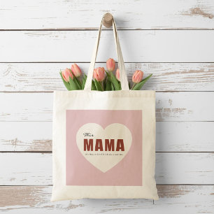 Bolsa Tote Personalizada Moderna Coração de Mamãe