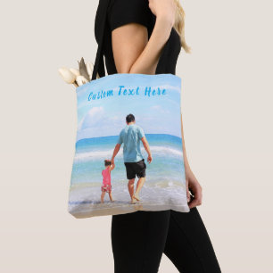 Bolsa Tote Personalizada sua barra de ferramentas de fotos co