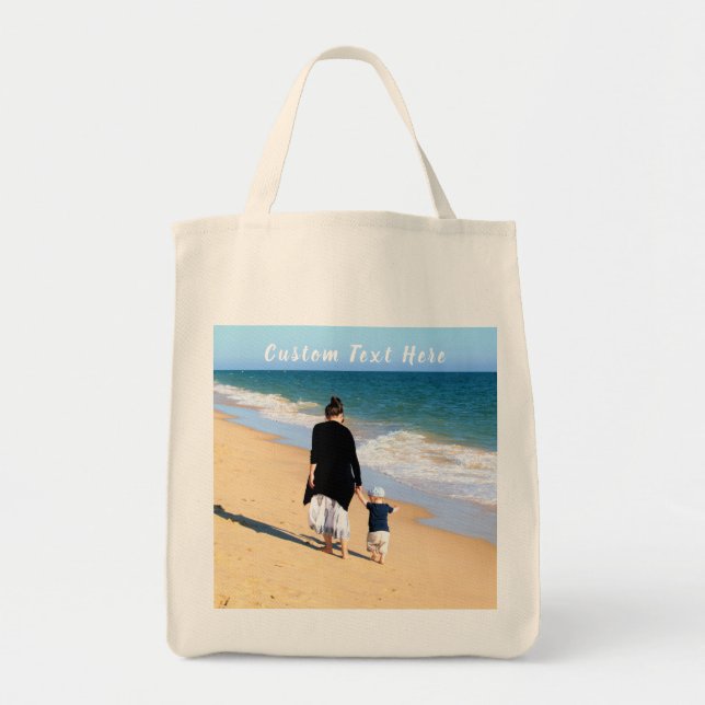 Bolsa Tote Personalizada sua barra de ferramentas de fotos co (Frente)