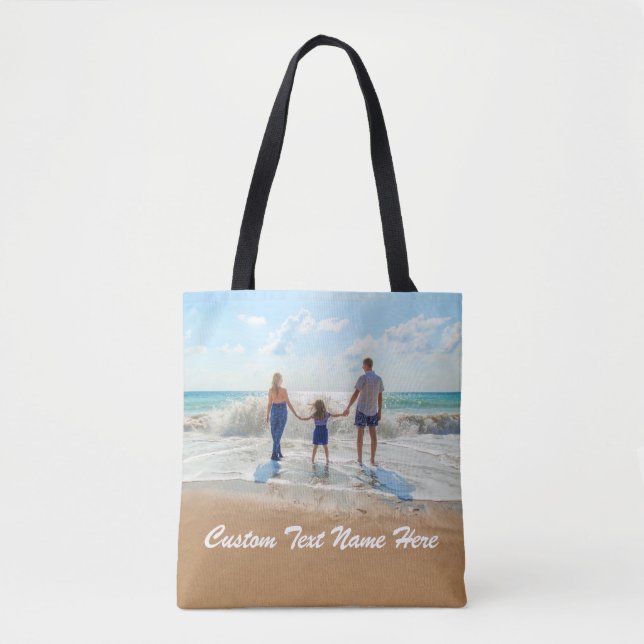 Bolsa Tote Personalizada sua barra de ferramentas de fotos co (Frente)