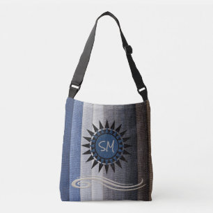 Bolsa Tote Personalizada Tons Azuis Naturais