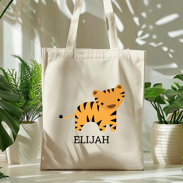Bolsa Tote Personalizadas Adoráveis Crianças Tiger (Criador carregado)