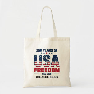 Bolsa Tote Personalizado 250 Anos De Liberdade Dos EUA 1776 2