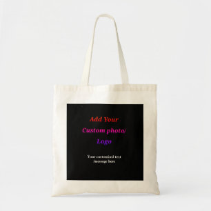 Bolsa Tote personalizado adicione seu logotipo de foto ao seu